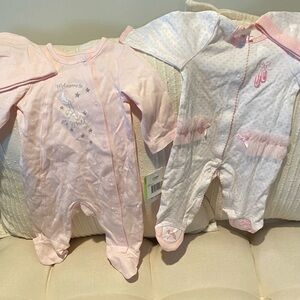 Pink and White Baby One Piece Set